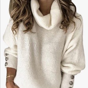 Cowell neck sweater, super soft quality fabric, sm